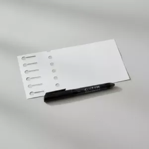 Set plastificiranih etiketa visoke otpornosti 17x190 mm (6 kom) + trajni marker
