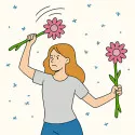 Ljepljiva traka za muhe Flower Power 47 cm