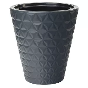 Ukrasna posuda Diamond 30 s unutarnjom teglom siva