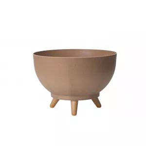 Zdjela za biljke s nogama Satina Eco Wood 24 smeđa