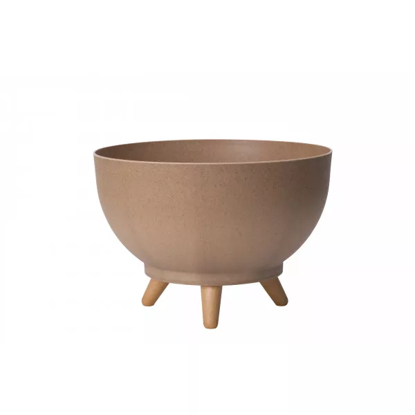 Zdjela za biljke s nogama Satina Eco Wood 30 smeđa