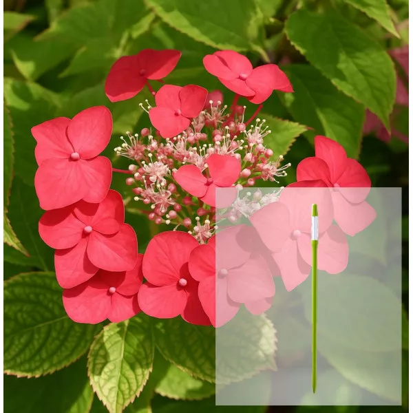 Paket hortenzija macrophylla Rotkehlchen i AquaStick SUStee, veličina L, zeleni