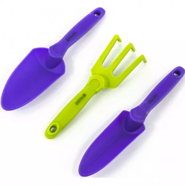 Set vrtnog alata GEL: široka lopatica, uska lopatica, kultivator s 3 zuba