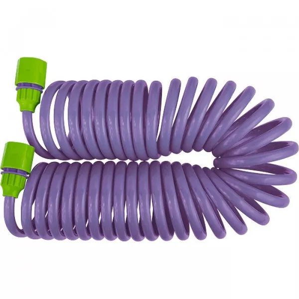 Set za zalijevanje, spiralno crijevo 7,5 m, plastični priključci, pištolj 1/2"-3/4"
