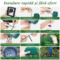 Sustav automatskog navodnjavanja kap po kap Deep-Drip za 15 biljaka, sa solarnim napajanjem