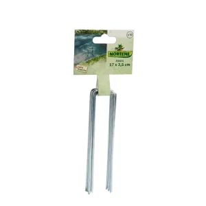 Fixsol metalne kopče za pričvršćivanje folija i mreža, 17 x 3.5 cm, set od 10 kom