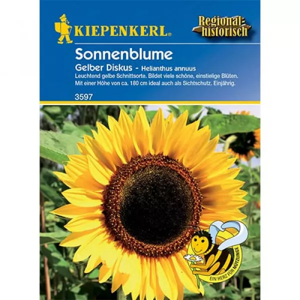 Sjeme ukrasnog suncokreta Yellow Disc