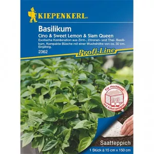Sjeme bosiljka Cino & Sweet Lemon & Siam Queen, na traci