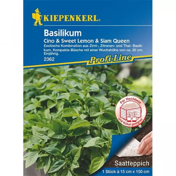 Sjeme bosiljka Cino & Sweet Lemon & Siam Queen, na traci