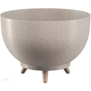 Zdjela za biljke s nogama Satina Eco Wood 24 bijela